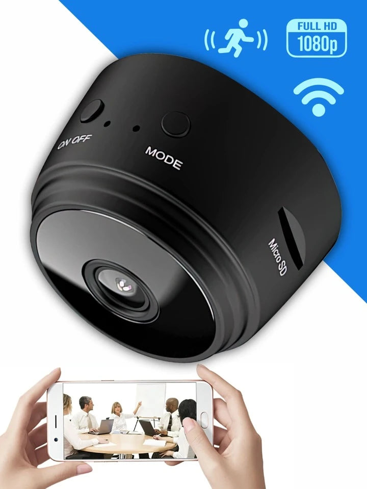 Mini Câmera espiã A9 HD Com Visão Noturna Wifi Sem Fio Oculta Com áudio