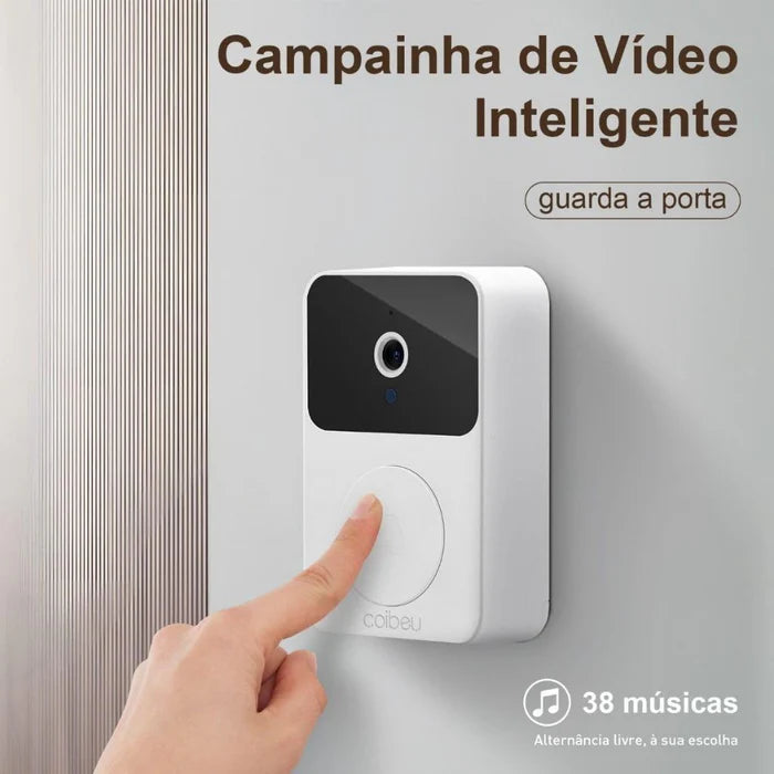 Campainha Wifi Eletrônica Sem Fio com Câmera