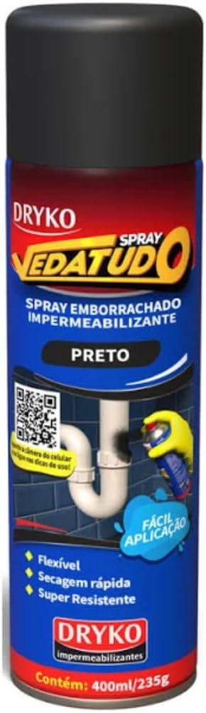 Spray Impermeabilizante Veda Tudo Transparente - Repara telha