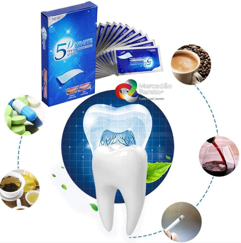 Fita Para Clareamento Dental - White9D