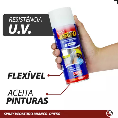 Spray Impermeabilizante Veda Tudo Transparente - Repara telha