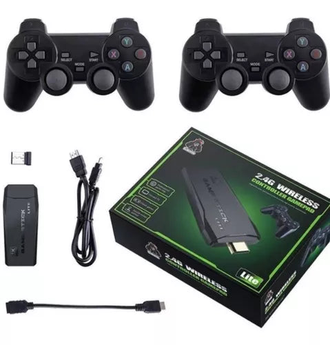 Video Game Stick Retrô 4K 2 Controles 10.000 Jogos