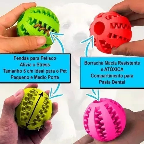 Bola interativa porta petisco para pets