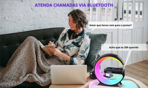 Luminária Smart G-Speaker Multifuncional