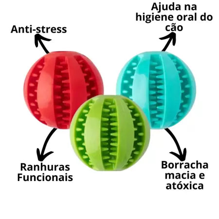 Bola interativa porta petisco para pets