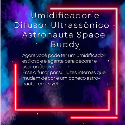 Umidificador de Ar Ultrassônico Astronauta Cápsula Espacial