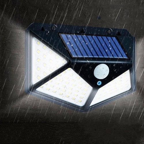 Luminária de Led Solar a Prova de Água com Sensor de Movimento