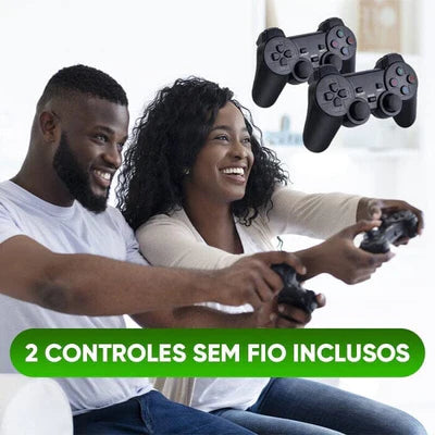 Video Game Stick Retrô 4K 2 Controles 10.000 Jogos