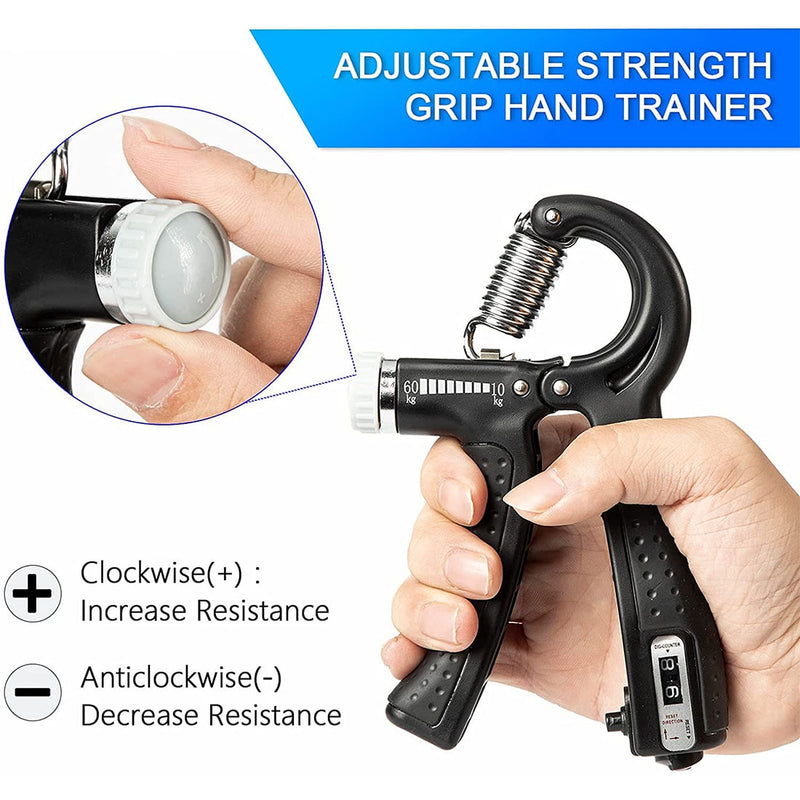 Hand Grip Flexor De Punho Com Mola Ajustável Antebraço Mãos